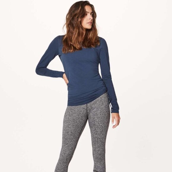Lululemon Cinch It Long Sleeve Pima Cotton Top - 4 - Picture 2 of 7